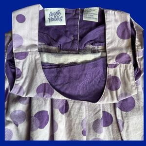 Hearts & Flowers 12M purple polka dot dress